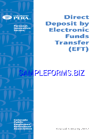 Colorado Direct Deposit Form 2 pdf free